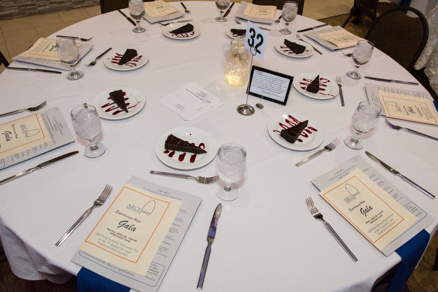Tables at the event